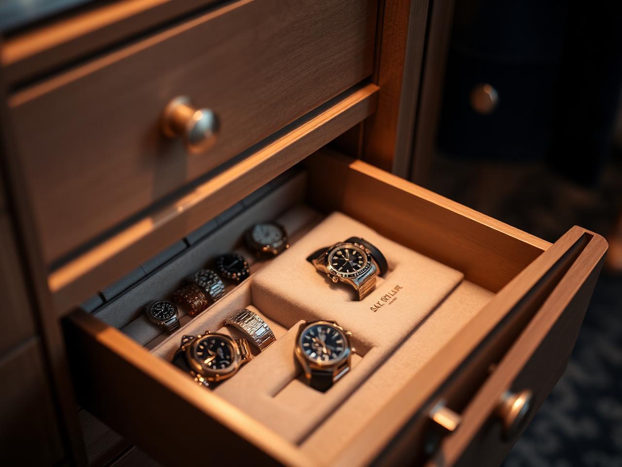 Velvet jewelry drawer detail in a Cap City Closets walk-in